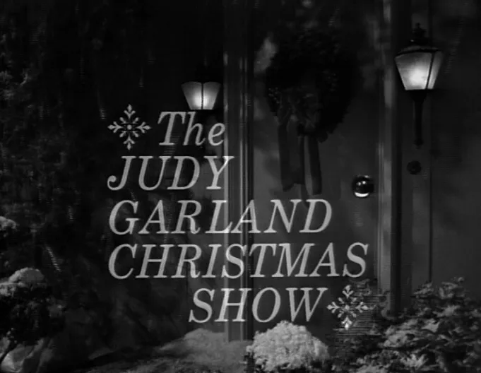Christmas show title screen with wreath