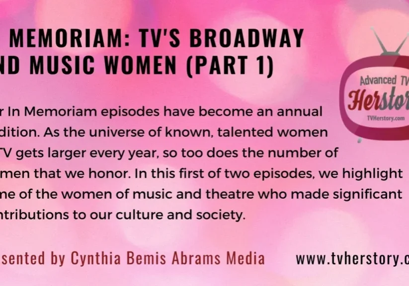 TV's Broadway and Music Women tribute