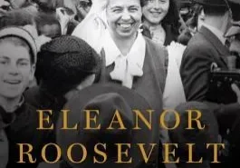 Crowd surrounding Eleanor Roosevelt